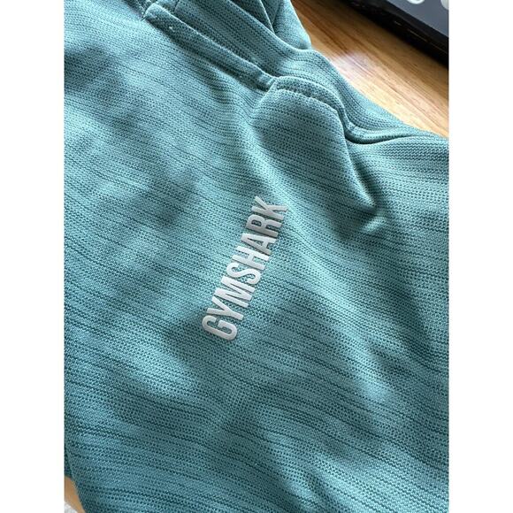 Men's GYMSHARK Speed Short Sleeve Shirt, Size M, Teal Blue/Green, EUC - Picture 4 of 4